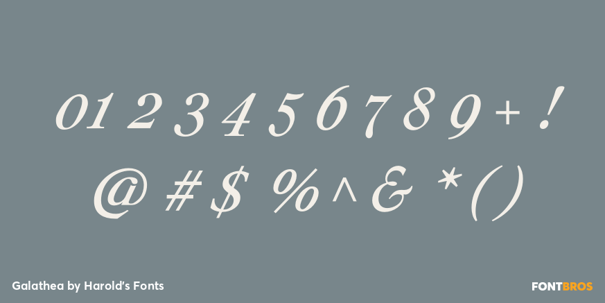 Galathea Font Poster #1