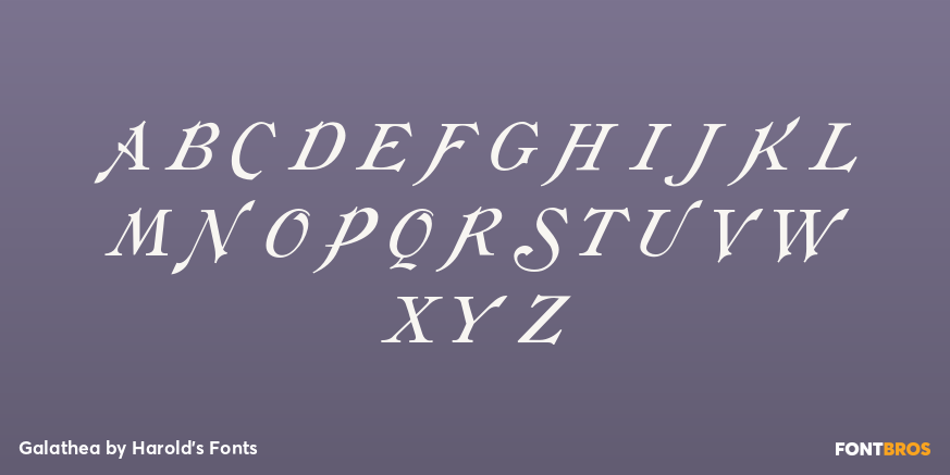 Galathea Font Poster #1