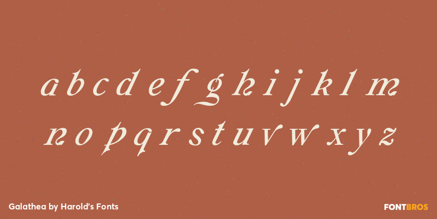 Galathea Font Poster #1