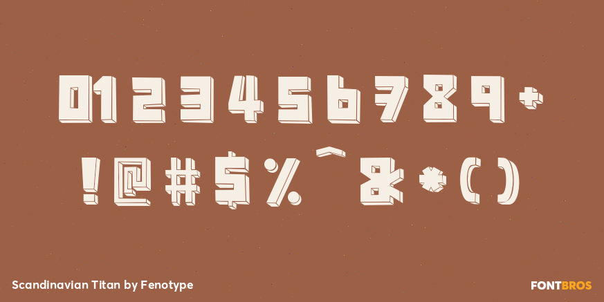 Scandinavian Titan Font Poster #4