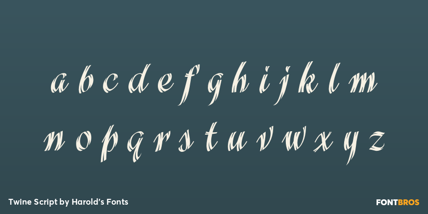 Twine Script Font Poster #3