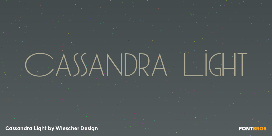 Cassandra Light Font Poster #1