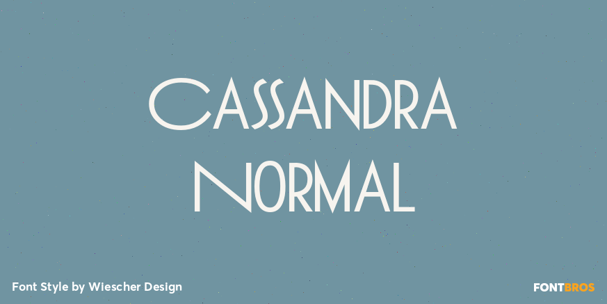 Cassandra Normal Font Poster #1