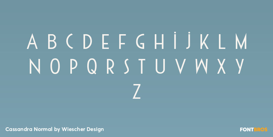 Cassandra Normal Font Poster #3