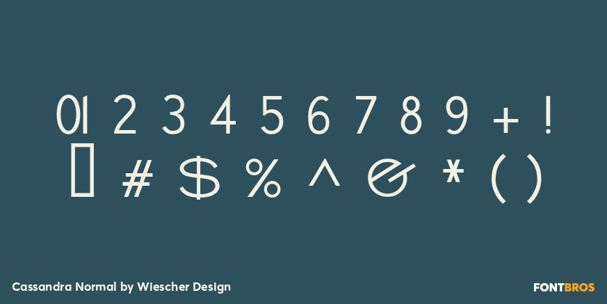Cassandra Normal Font Poster #4