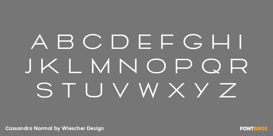 Cassandra Normal Font Poster #1