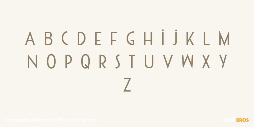 Cassandra Normal Font Poster #1