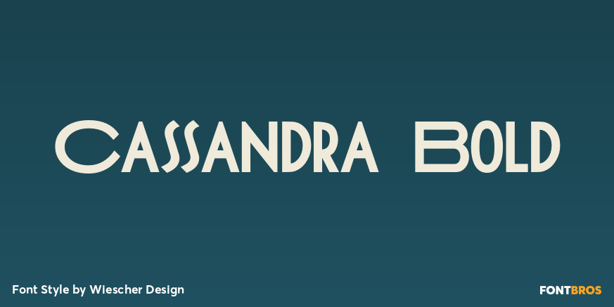 Cassandra Bold Font Poster #1