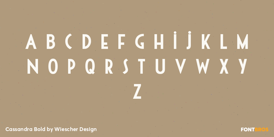 Cassandra Bold Font Poster #3