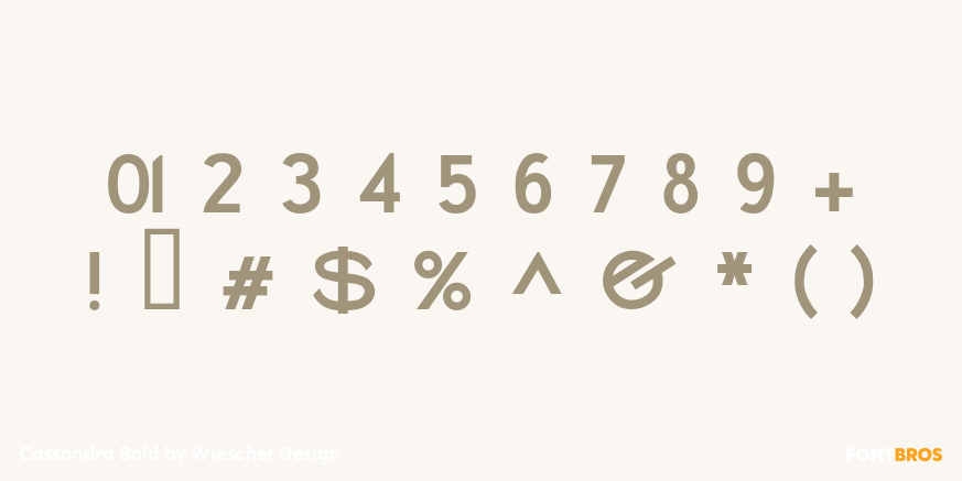 Cassandra Bold Font Poster #4