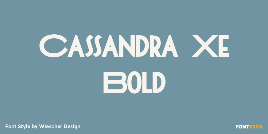 Cassandra Xe Bold Font Poster #1