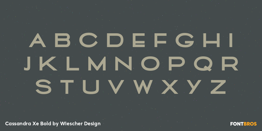 Cassandra Xe Bold Font Poster #2