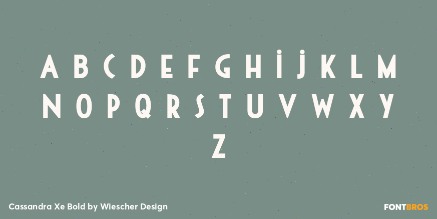 Cassandra Xe Bold Font Poster #3