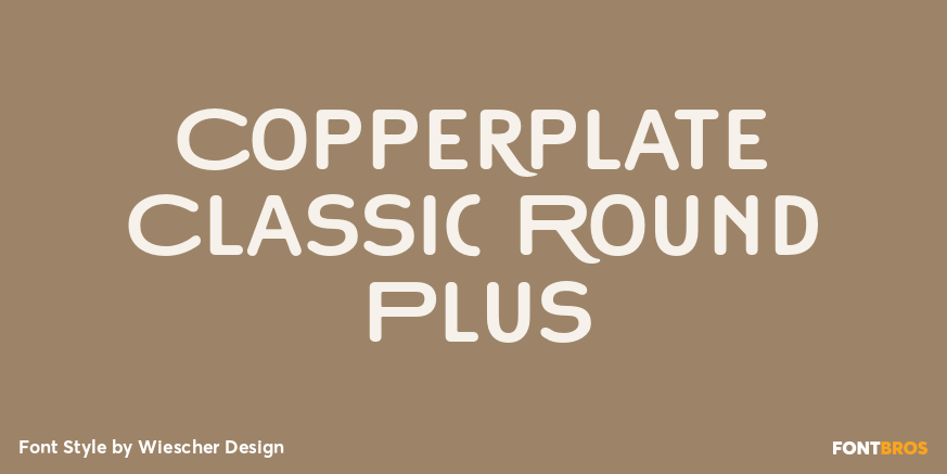 Copperplate Classic Round Plus Font Poster #1