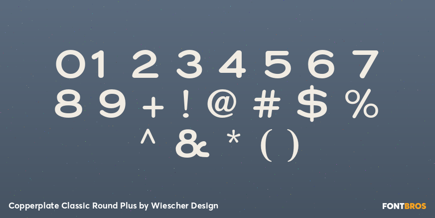 Copperplate Classic Round Plus Font Poster #1