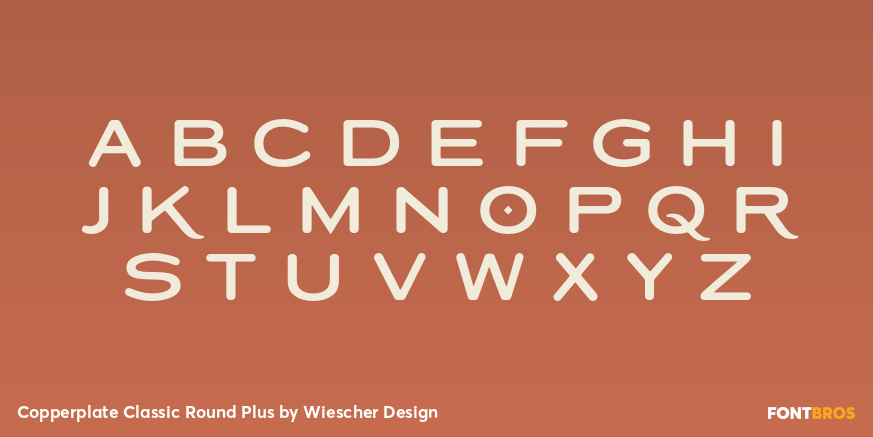 Copperplate Classic Round Plus Font Poster #1