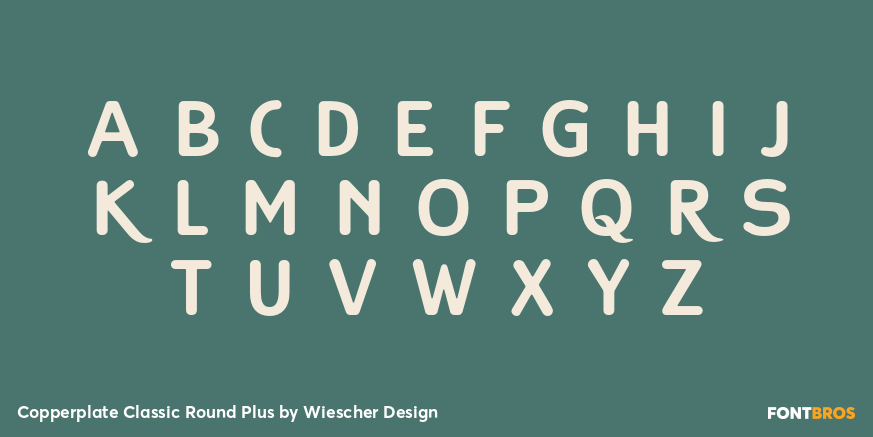 Copperplate Classic Round Plus Font Poster #1