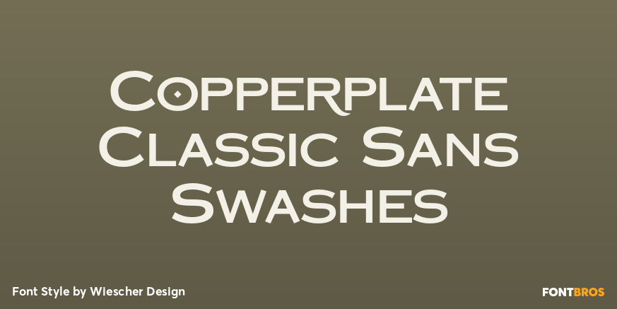Copperplate Classic Sans Swashes Poster