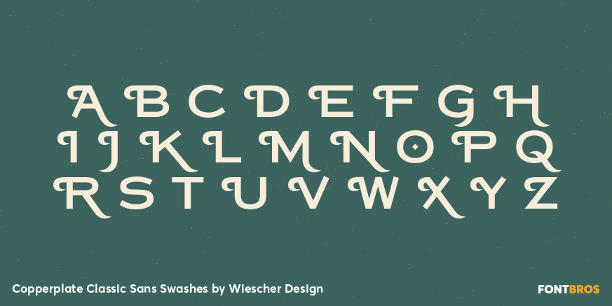 Copperplate Classic Sans Swashes Font Poster #2