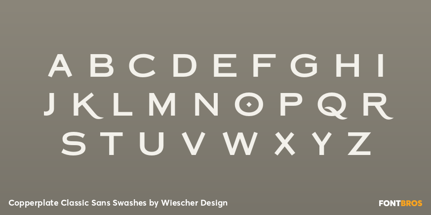 Copperplate Classic Sans Swashes Font Poster #3