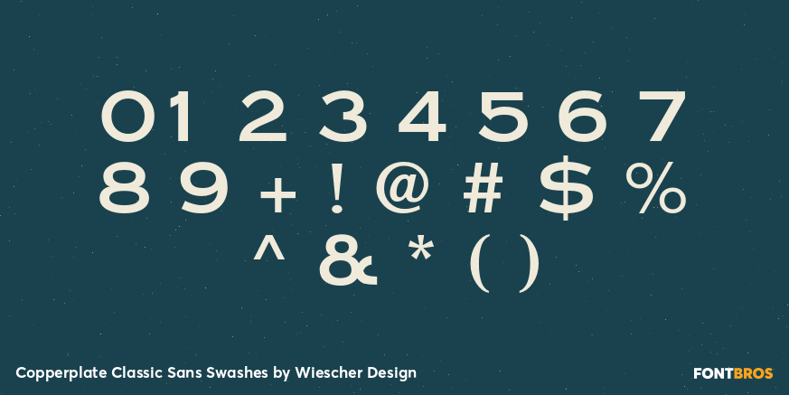 Copperplate Classic Sans Swashes Font Poster #4