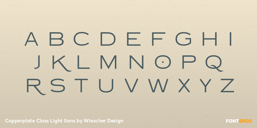 Copperplate Class Light Sans Font Poster #1