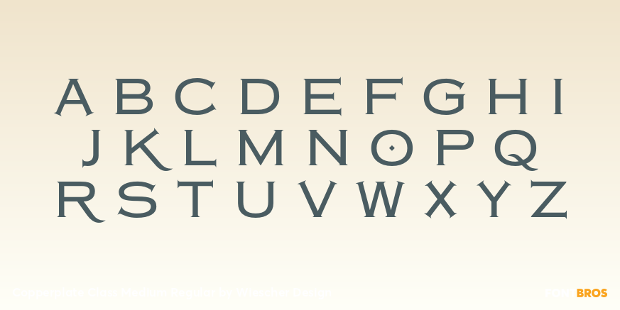 Copperplate Class Medium Regular Font Poster #2
