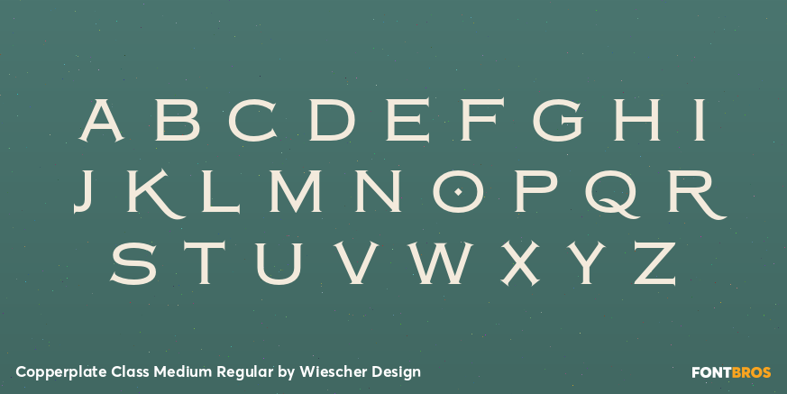 Copperplate Class Medium Regular Font Poster #3