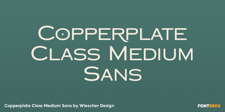 Copperplate Class Medium Sans Font Poster #1