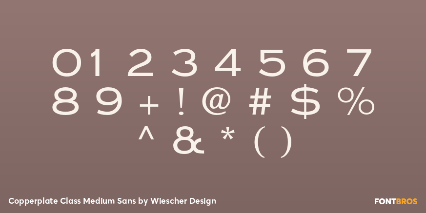 Copperplate Class Medium Sans Font Poster #4