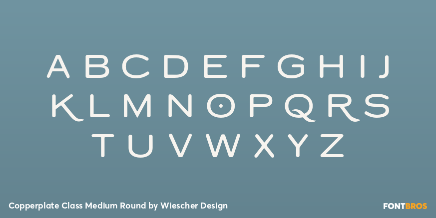 Copperplate Class Medium Round Font Poster #3
