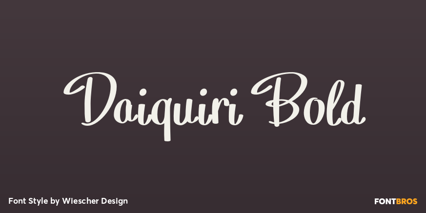 Daiquiri Bold Font Poster #1