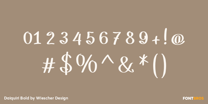 Daiquiri Bold Font Poster #1