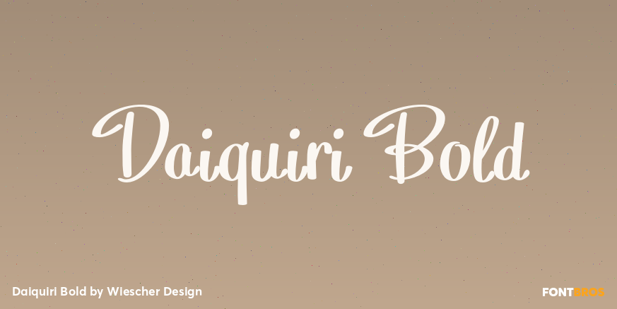 Daiquiri Bold Font Poster #1