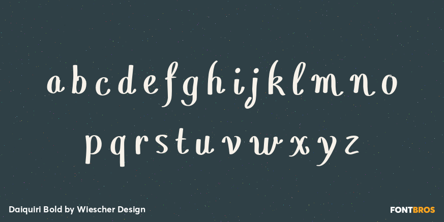 Daiquiri Bold Font Poster #1