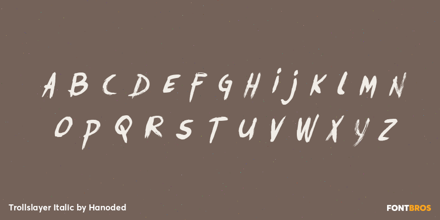 Trollslayer Italic Font Poster #3