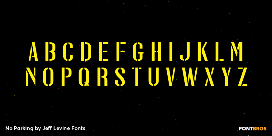 No Parking Font Poster #2