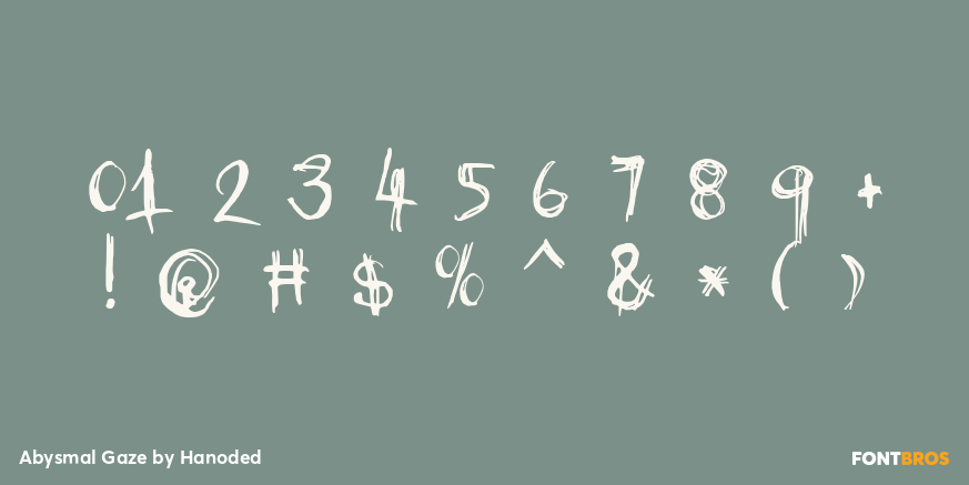 Abysmal Gaze Font Poster #4