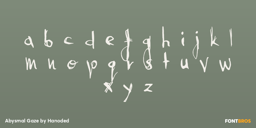 Abysmal Gaze Font Poster #3