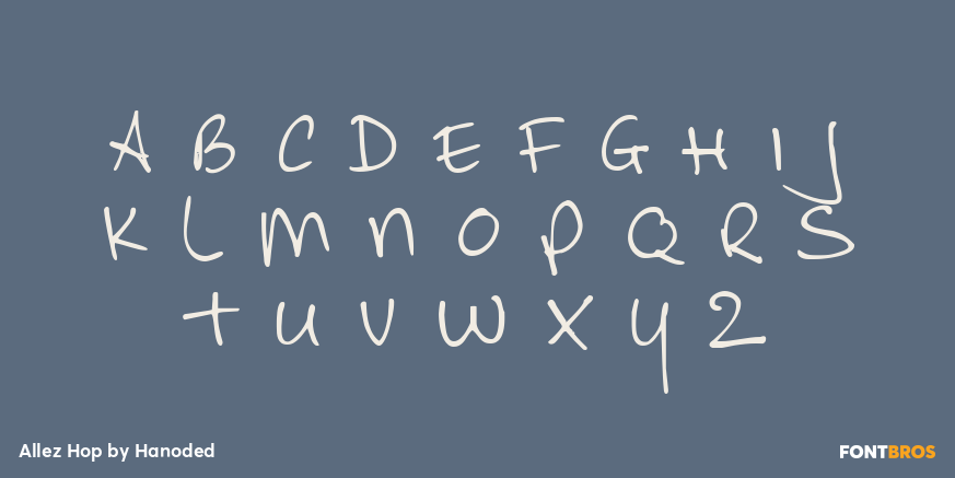 Allez Hop Font Poster #2