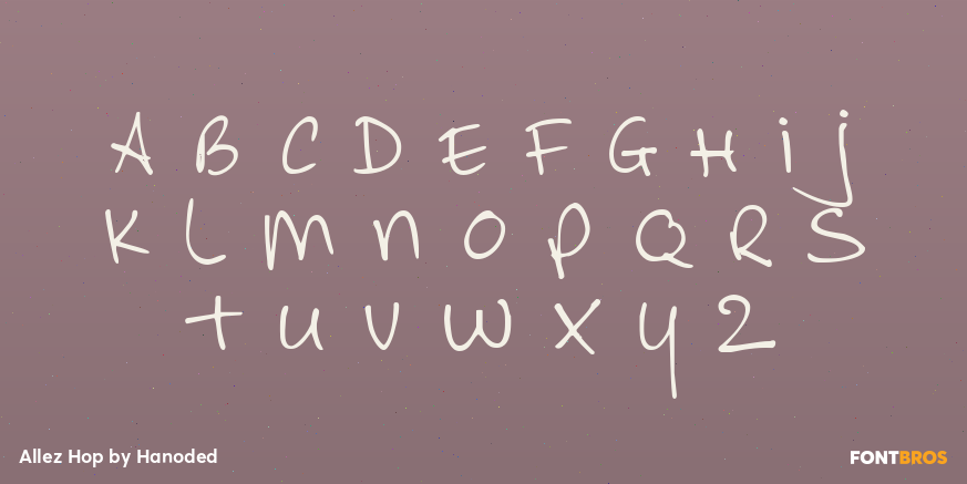 Allez Hop Font Poster #3