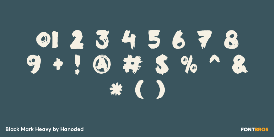 Black Mark Heavy Font Poster #4