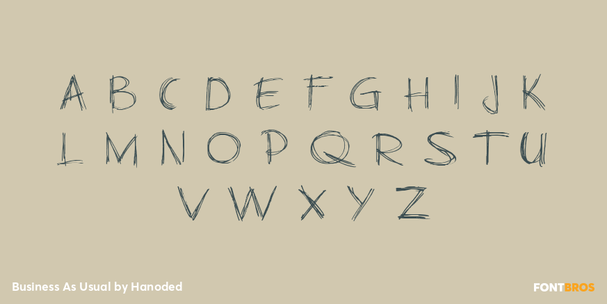 Business As Usual Font Poster #1