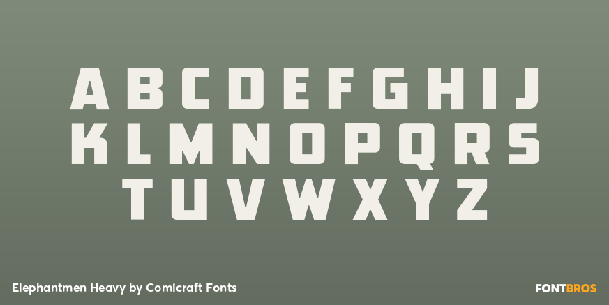 Elephantmen Heavy Font Poster #2