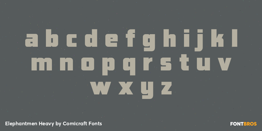 Elephantmen Heavy Font Poster #3