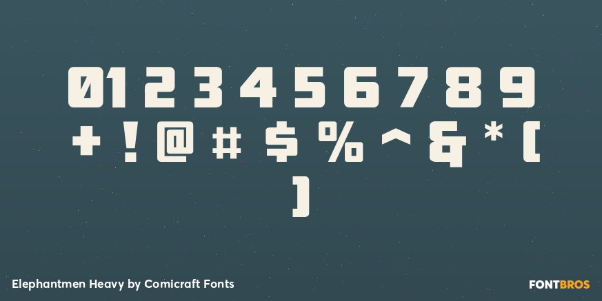 Elephantmen Heavy Font Poster #4