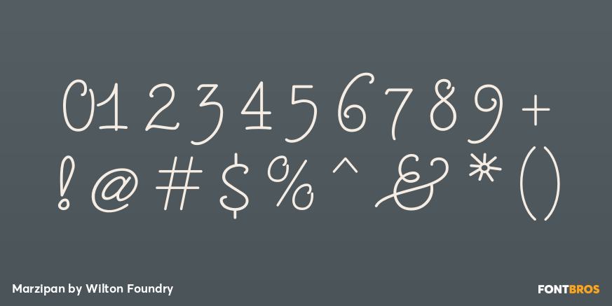 Marzipan Font Poster #4