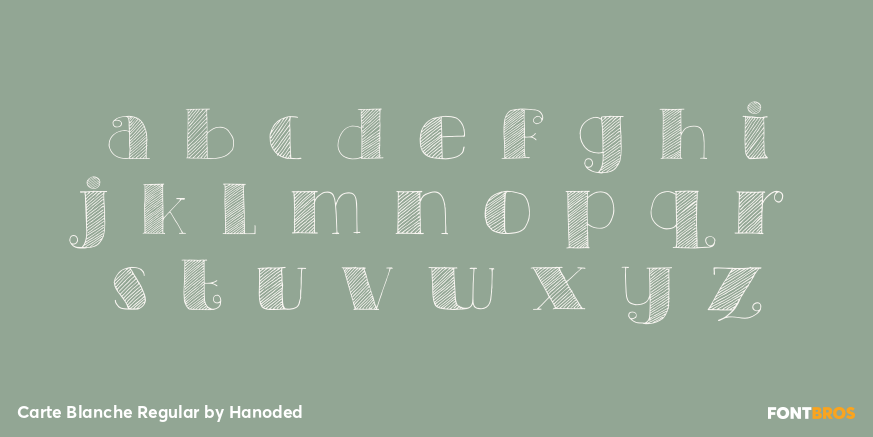 Carte Blanche Regular Font Poster #3