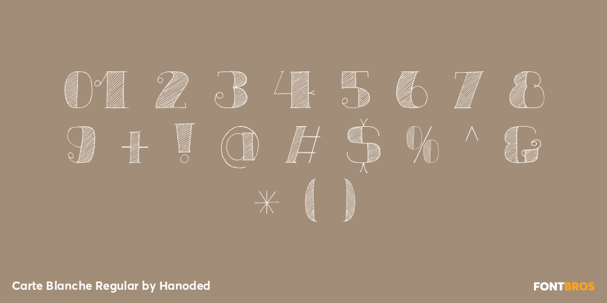 Carte Blanche Regular Font Poster #4