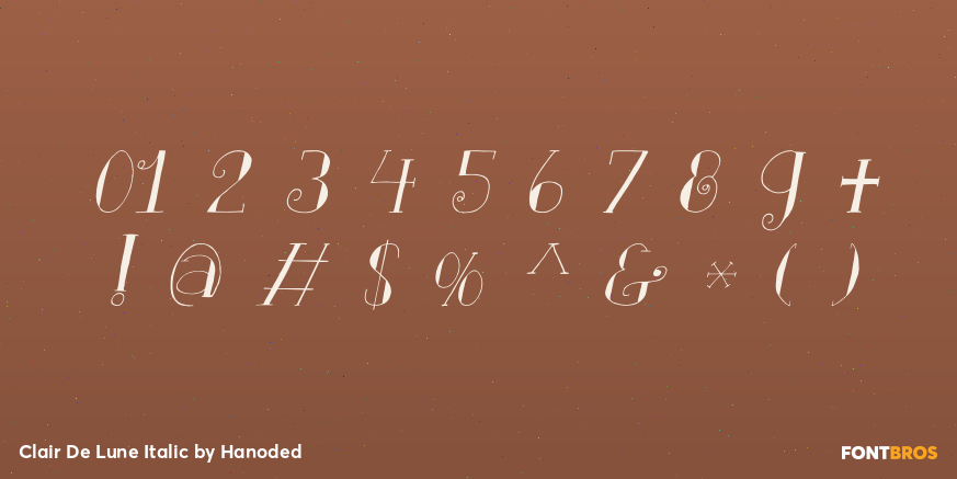 Clair De Lune Italic Font Poster #4